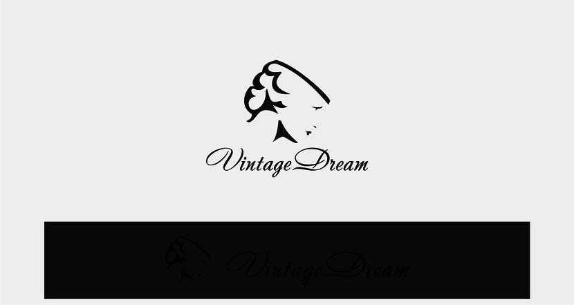 ... - Логотип для сайта винтажной бижутерии, одежды, аксессуаров Vintagedream.ru