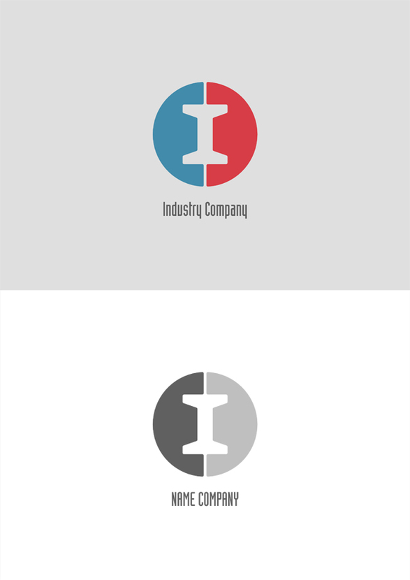 Здравствуйте. В основе логотипа - образ двутавровой балки и буквенный символ "I" (industry). - Разработка логотипа компании