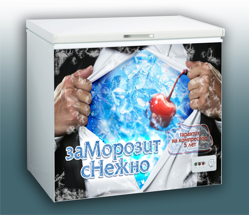 Разработка современной наклейки на морозильный ларь  -  автор boutique_351831