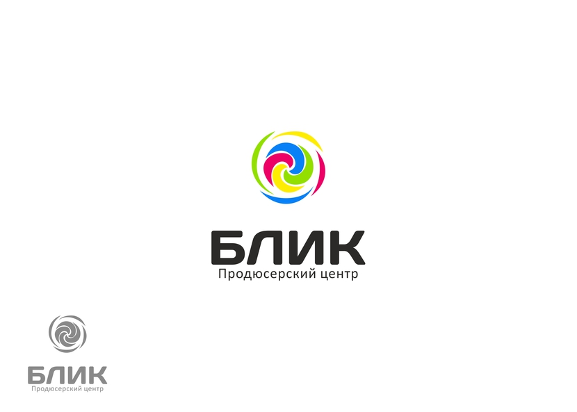 + - Логотип продюсерского центра БЛИК