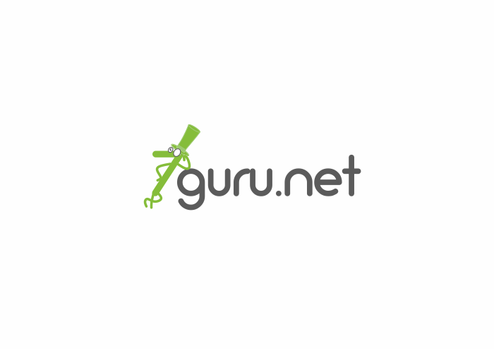 Семерка в "Гуру" - позе)). - Разработка логотипа для онлайн школы изучения иностранных языков.