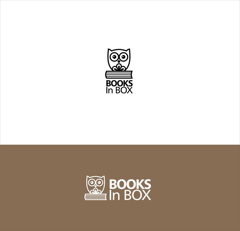 Логотип для литературного проекта BOOKS IN BOX