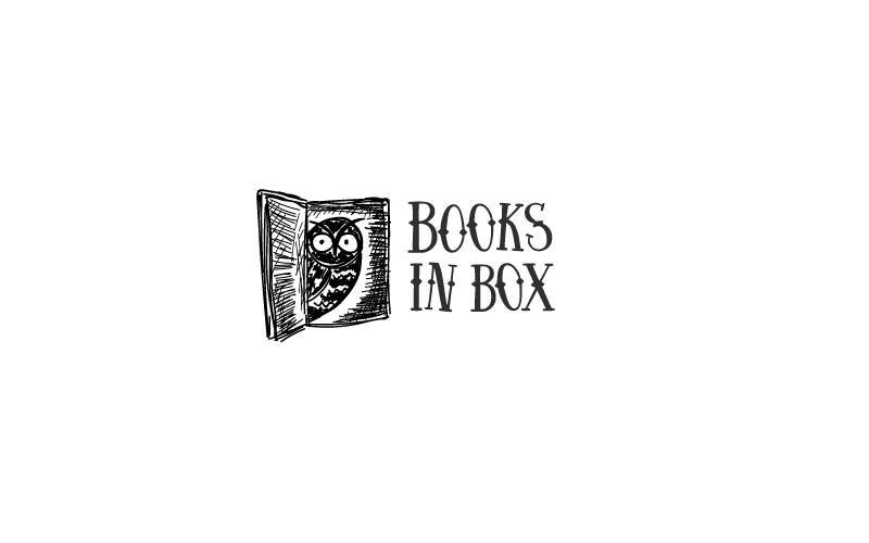 Логотип для литературного проекта BOOKS IN BOX  -  автор Макс Ф.