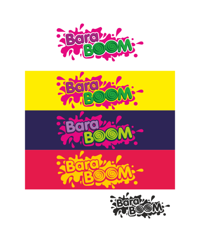Логотип бренда жевательной резинки BARABOOM  -  автор Marina Styling