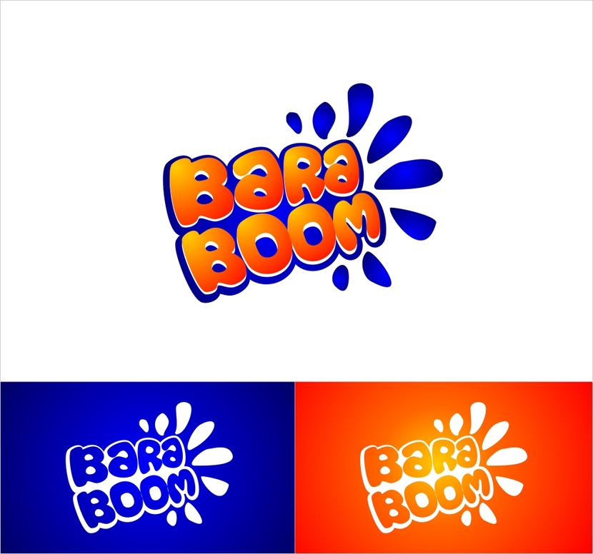 BOOMs - Логотип бренда жевательной резинки BARABOOM