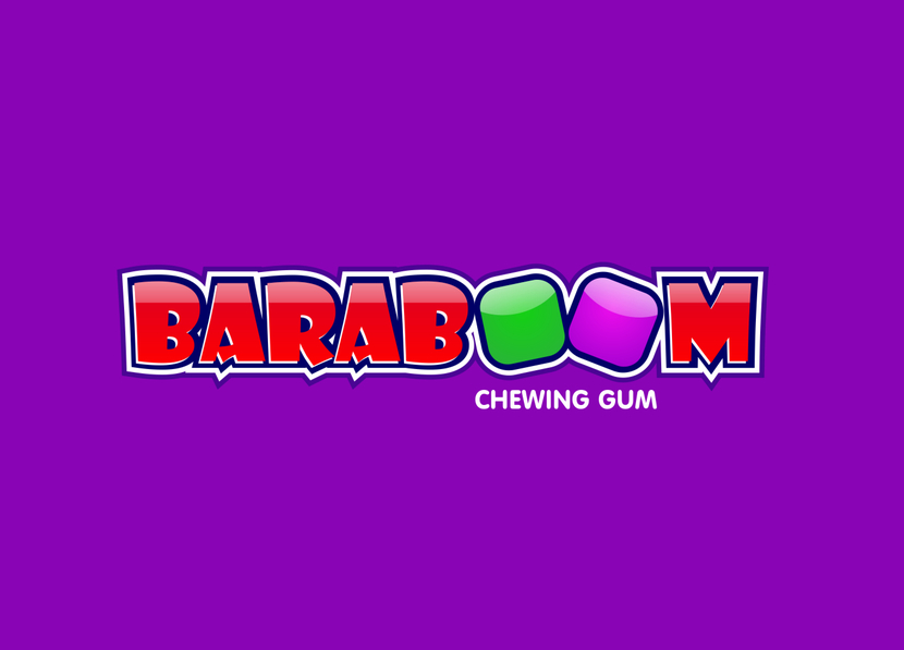 Логотип бренда жевательной резинки BARABOOM