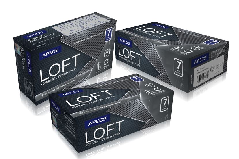 Loft - Разработка  дизайна упаковки к ручкам серии LOFT