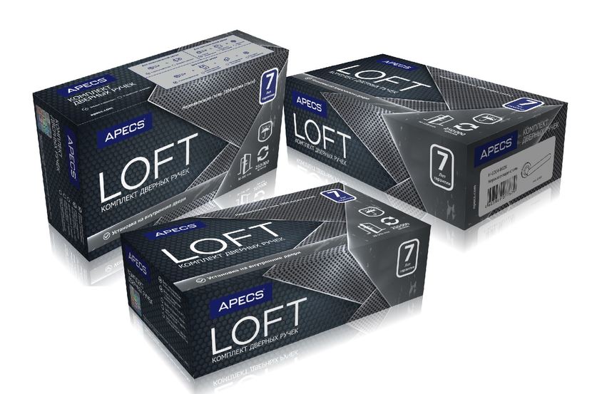 Loft - Разработка  дизайна упаковки к ручкам серии LOFT