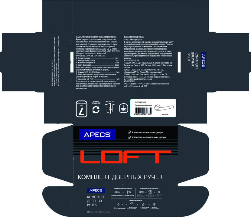 Разработка  дизайна упаковки к ручкам серии LOFT  -  автор Анна Смирнова