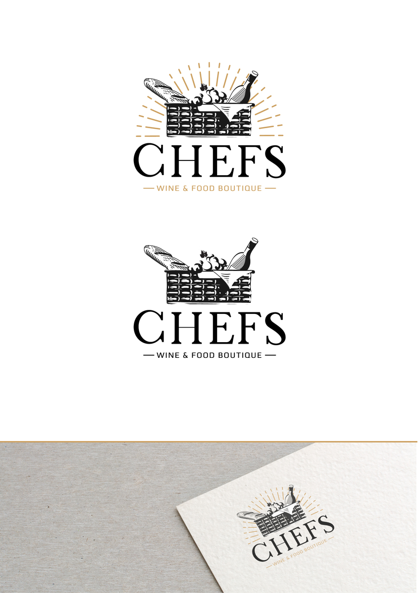 Думаю что для вашего логотипа вполне могут подойти гравюрные иллюстрации в таком ключе. - Разработка логотипа и элементов бренда CHEFS