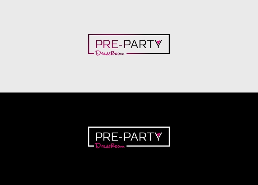 + минимализм - Логотип для сервиса аренды платьев Pre-Party DressRoom