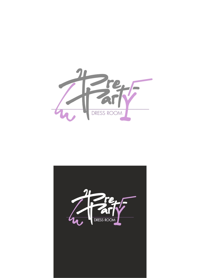 + - Логотип для сервиса аренды платьев Pre-Party DressRoom