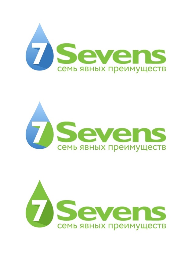 Изменение логотипа бутилированной воды Sevens (Sevens.kz)  -  автор Екатерина Клабукова