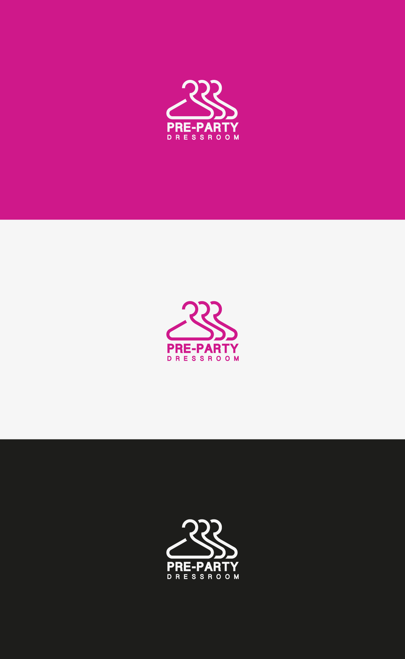Лого++ - Логотип для сервиса аренды платьев Pre-Party DressRoom