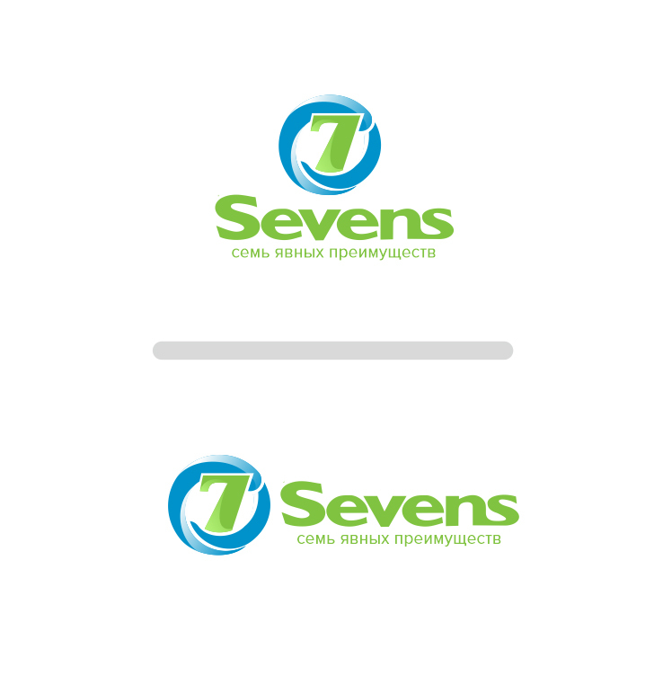 Изменение логотипа бутилированной воды Sevens (Sevens.kz)  -  автор Надежда  Ефимова