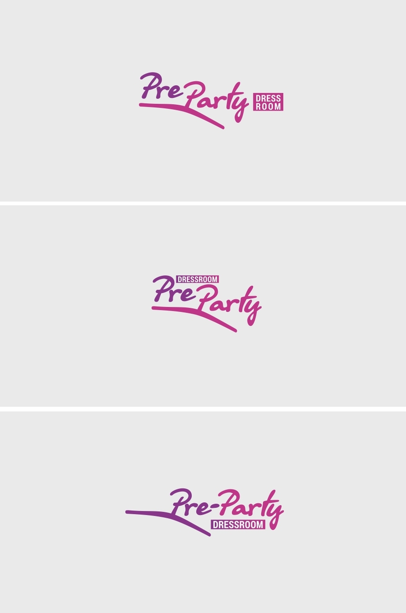 Несколько вариаций так полюбившемся вешалкам - Логотип для сервиса аренды платьев Pre-Party DressRoom