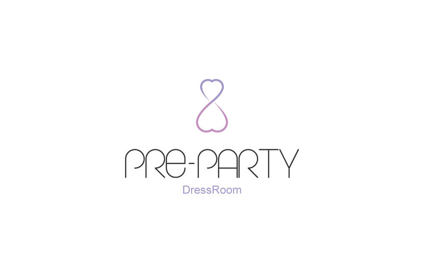 С любовью х 2
Собственный шрифт - Логотип для сервиса аренды платьев Pre-Party DressRoom