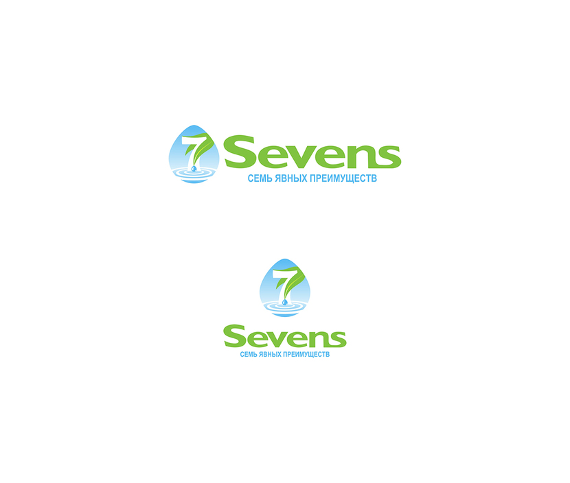 Изменение логотипа бутилированной воды Sevens (Sevens.kz)  -  автор boutique_119