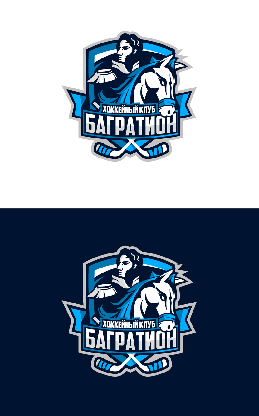 В другом цветовом решении - Разработка логотипа для хоккейной команды