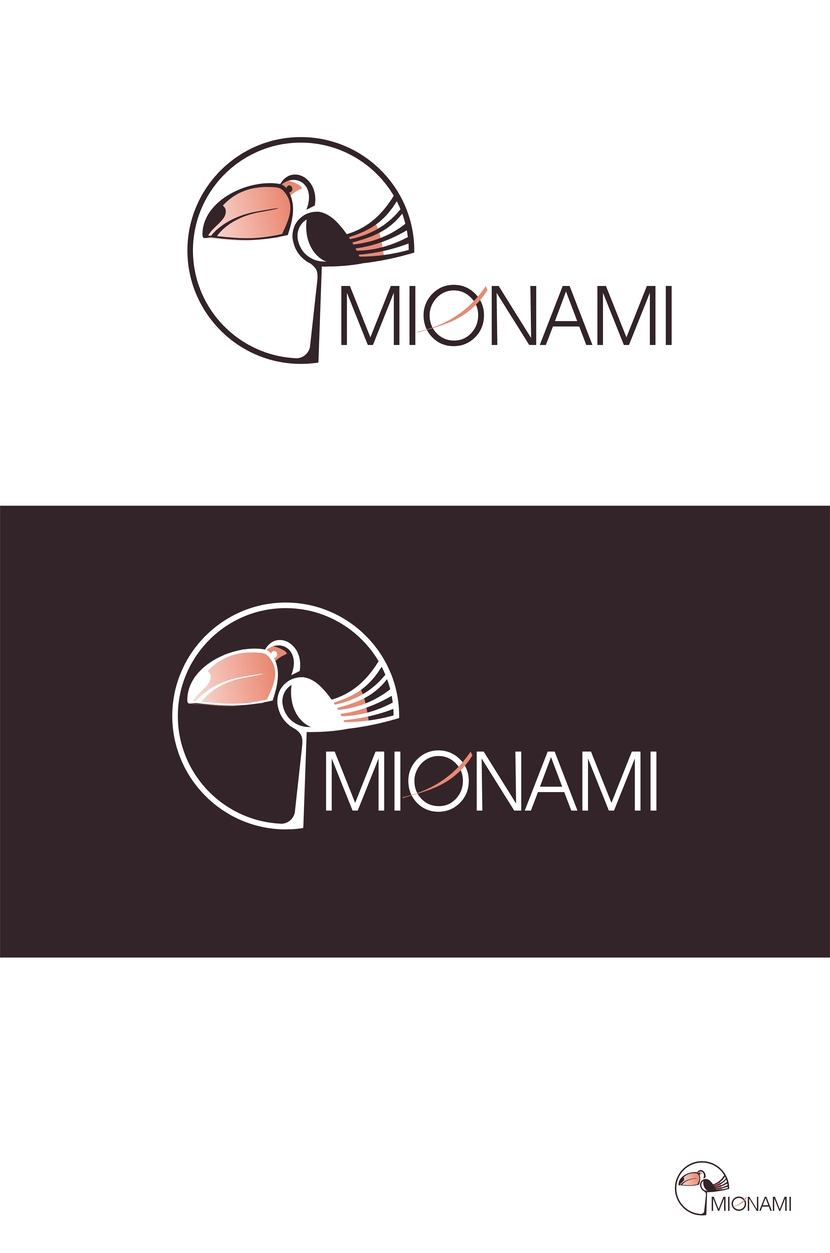 v - Необходимо разработать логотип для молодого бренда одежды MIONAMI