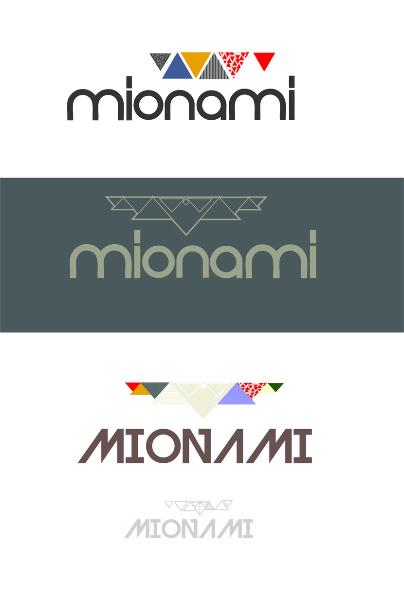 Варианты с другими шрифтами. - Необходимо разработать логотип для молодого бренда одежды MIONAMI