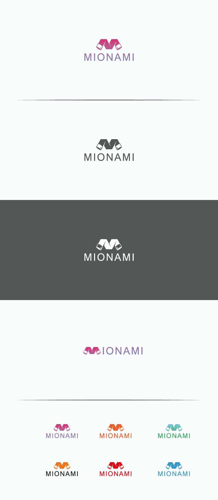 Здравствуйте, вариант стильного лого с обыгрыванием рукавов рубашки и буквы "М" - Необходимо разработать логотип для молодого бренда одежды MIONAMI