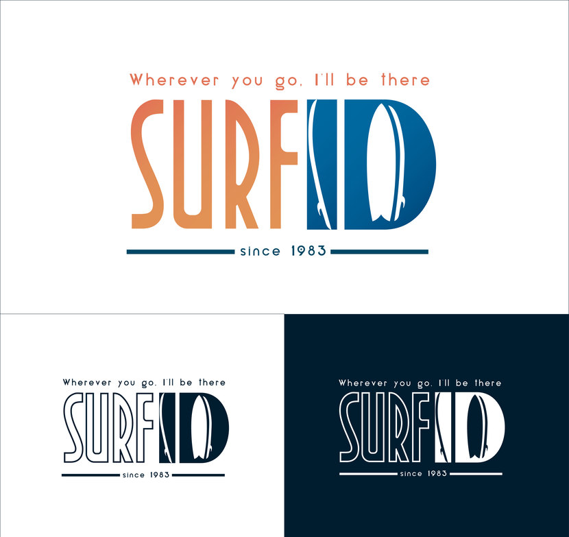 Для вашего конкурса я подготовила несколько вариантов. Простой и лаконичный логотип в стиле минимализма. В "ID" я добавила неотъемлемую часть вашего проекта. - Создание логотипа для проекта Surf ID