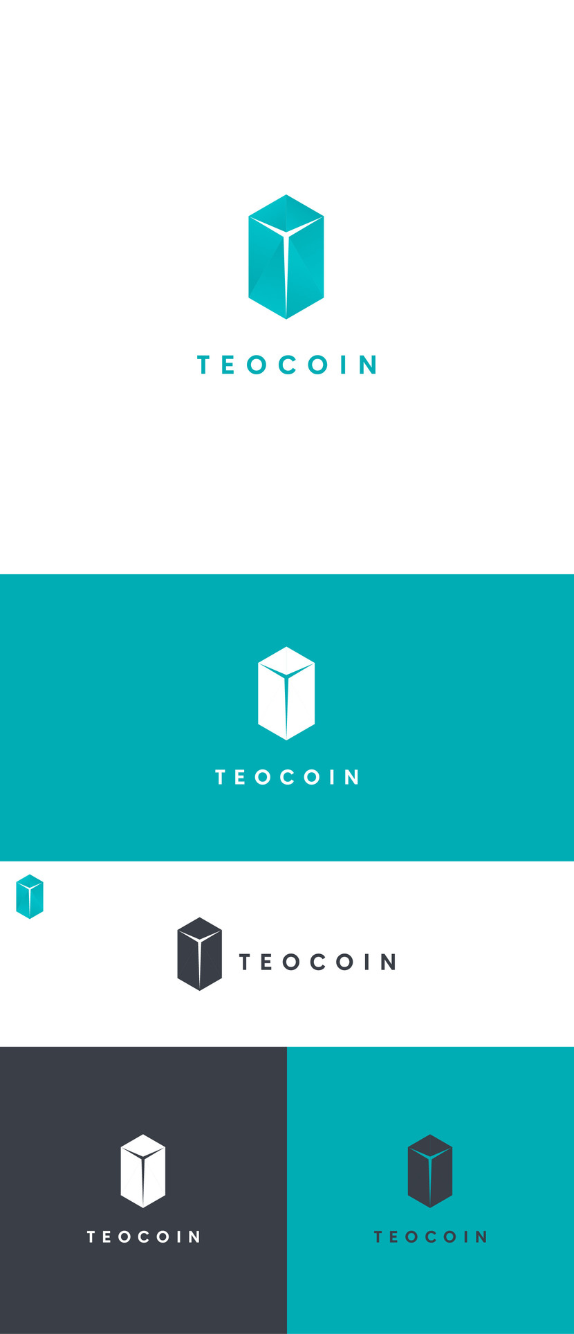 лого Создание фирменного стиля для новой криптовалюты TeoCoin