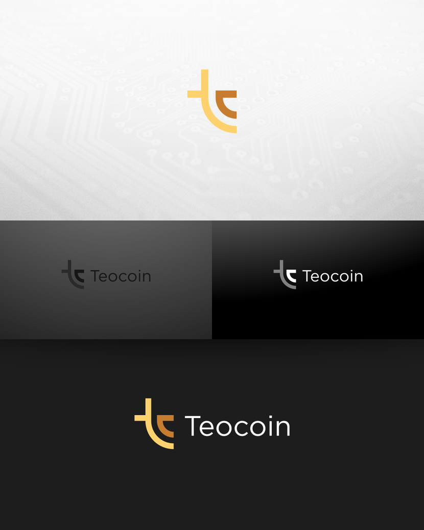 01 - Создание фирменного стиля для новой криптовалюты TeoCoin