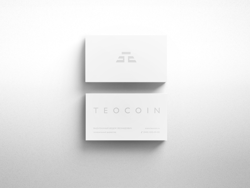 04 - Создание фирменного стиля для новой криптовалюты TeoCoin