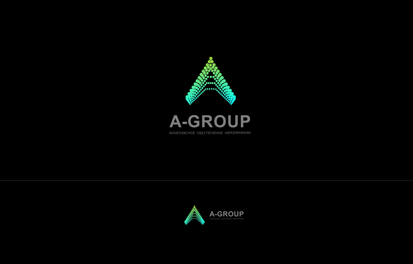 Логотип объединенной компании по обеспечению мероприятий "A-GROUP".  работа №501666