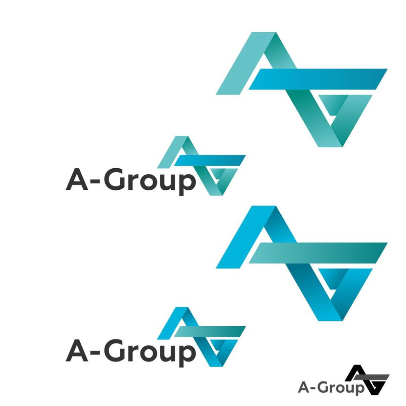 + цвета - Логотип объединенной компании по обеспечению мероприятий "A-GROUP".
