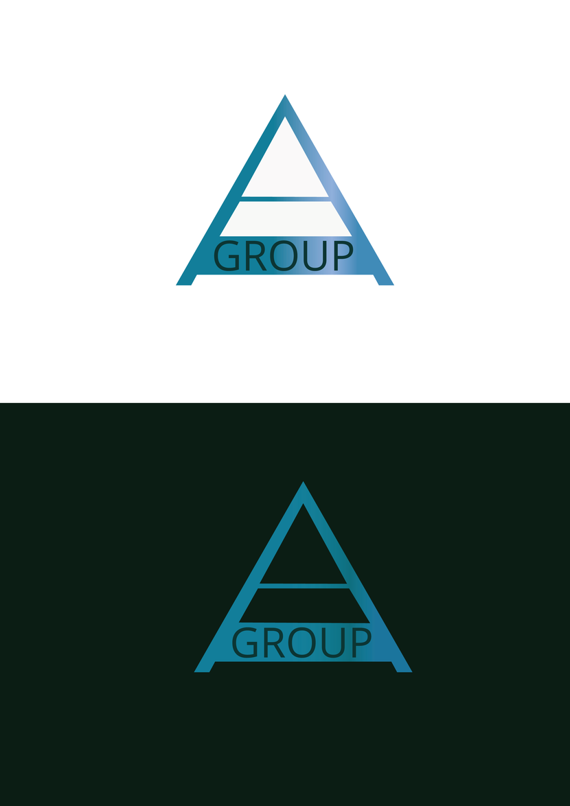 Логотип имеет динамичную, в тоже самое время устойчивую композицию. Выбран цвет, ассоциирующийся в восприятии человека с интеллектом и достоинством. - Логотип объединенной компании по обеспечению мероприятий "A-GROUP".