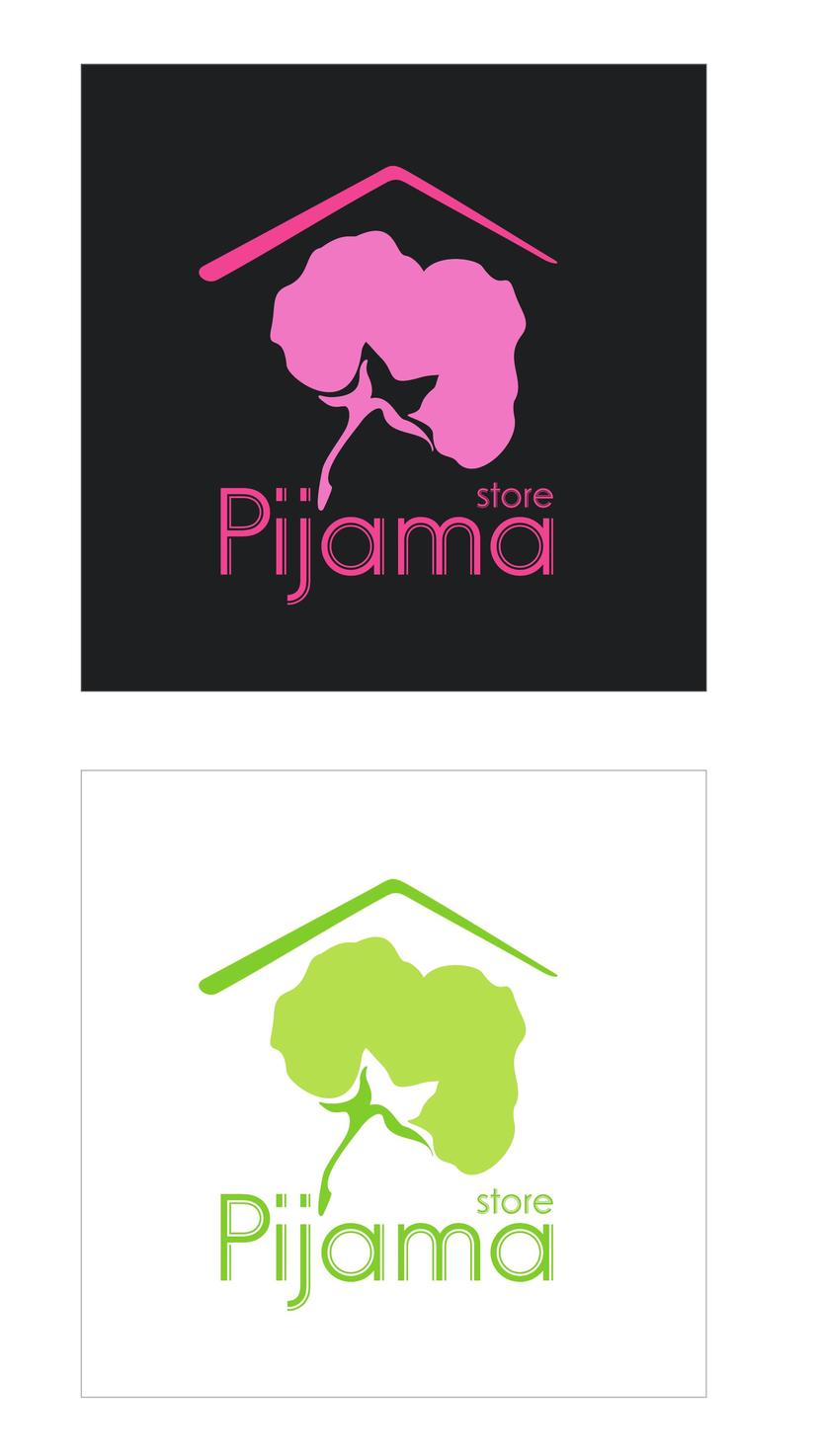 Вариант 1 - Логотип для интернет магазина по продаже домашней одежды (пижамы)