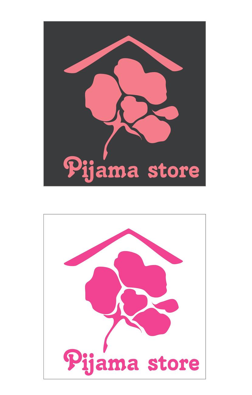 Вариант 2 - Логотип для интернет магазина по продаже домашней одежды (пижамы)