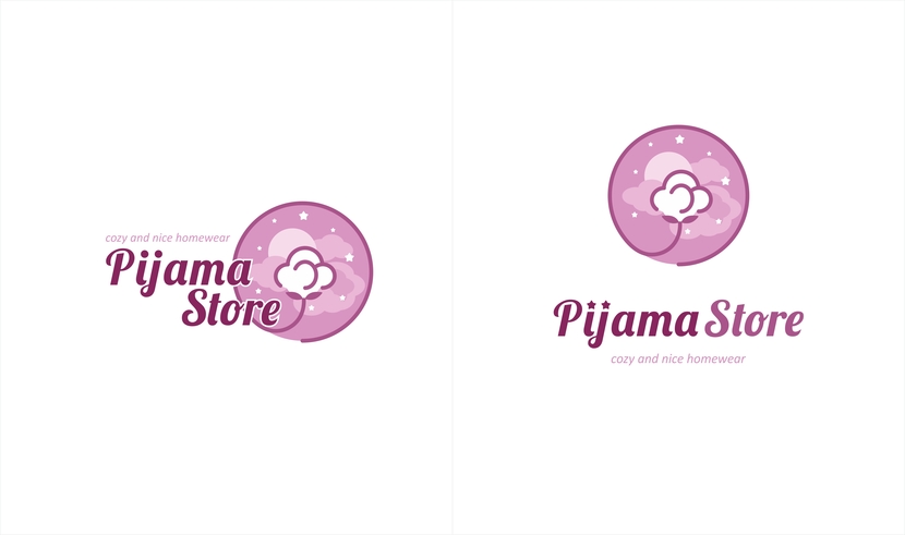 Логотип для интернет магазина по продаже домашней одежды (пижамы)  -  автор Ирина Васильева