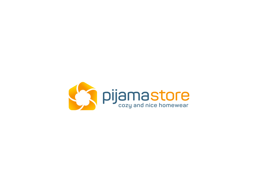 Хлопок + коробочка + домик + солнце + теплые цвета - Логотип для интернет магазина по продаже домашней одежды (пижамы)