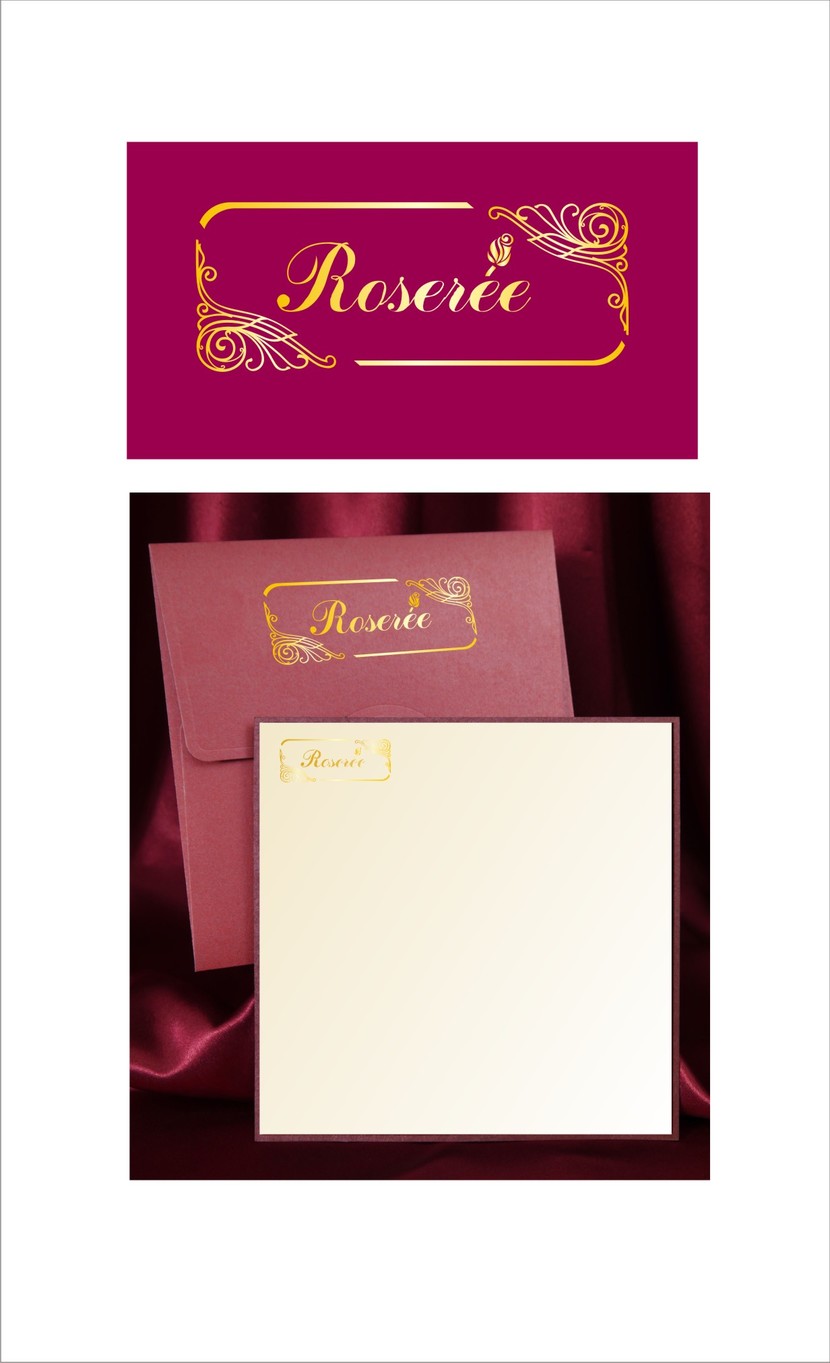 , - Корпоративный стиль для компании по доставки цветов Roserée