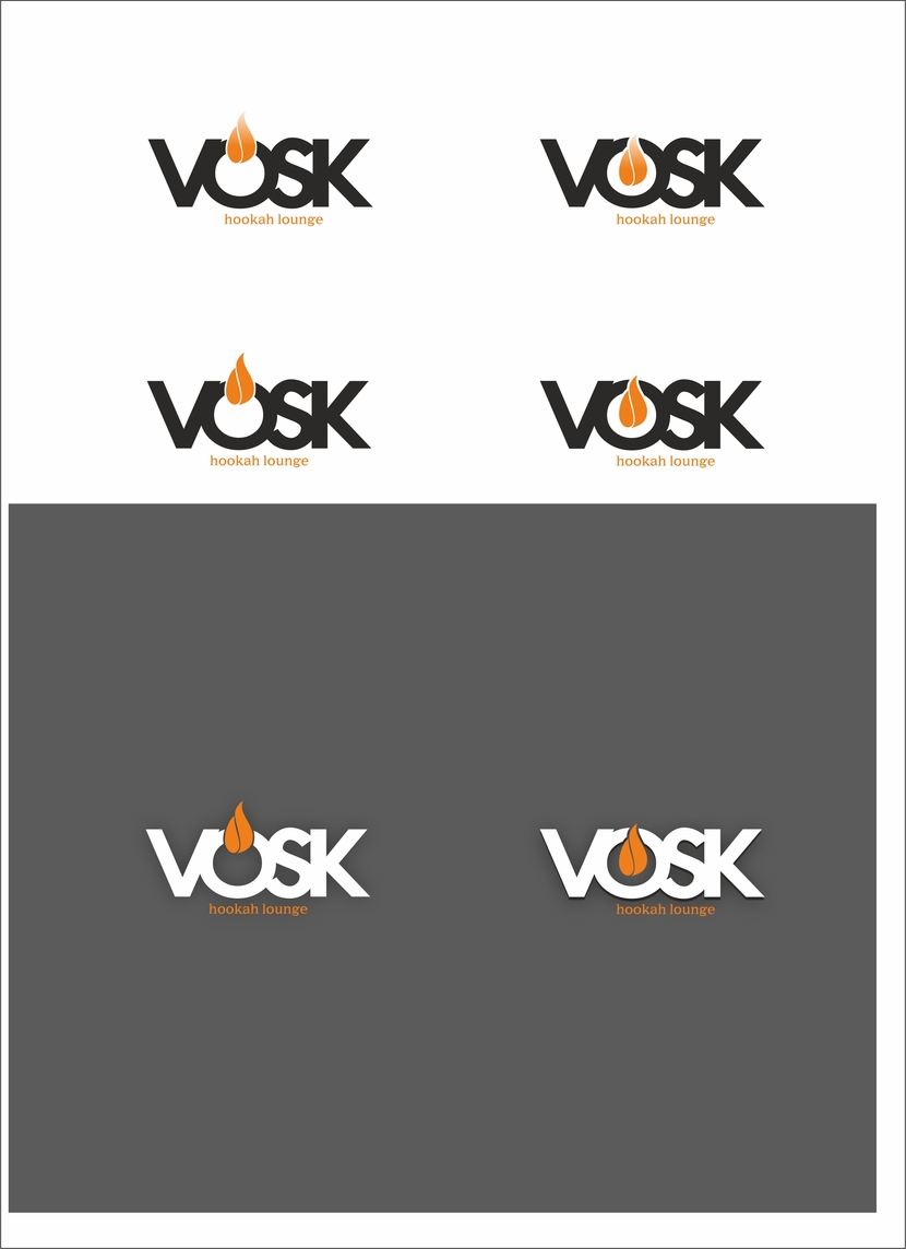 vosk - Логотип кафе-кальянная Vosk