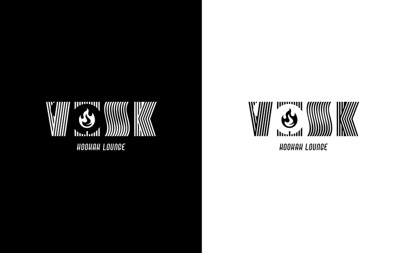 + - Логотип кафе-кальянная Vosk