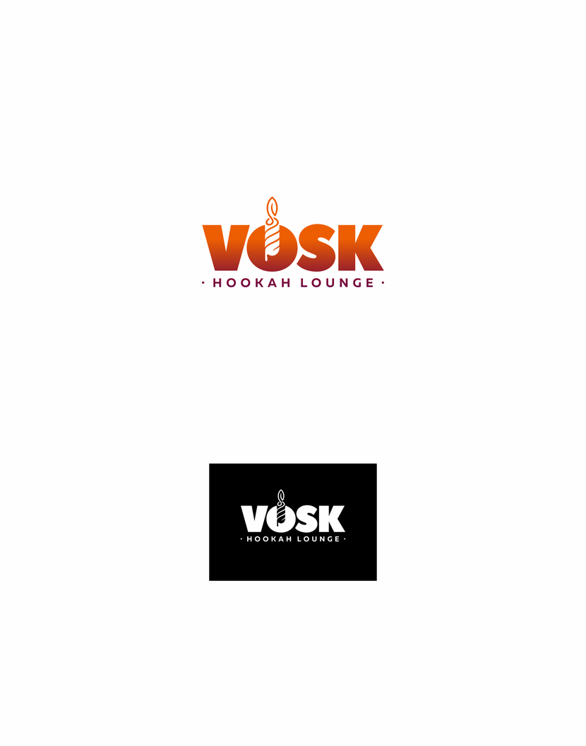 Логотип кафе-кальянная Vosk  -  автор Дмитрий Я.