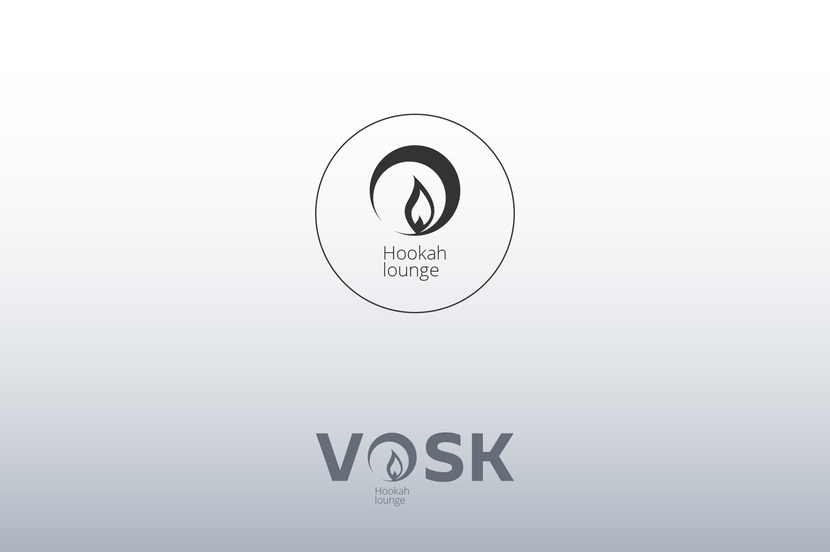Вариант использования как отдельного элемента логотипа - Логотип кафе-кальянная Vosk