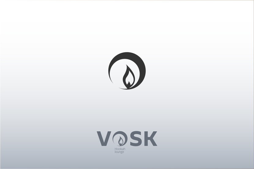 Вариант использования как отдельного элемента логотипа - Логотип кафе-кальянная Vosk