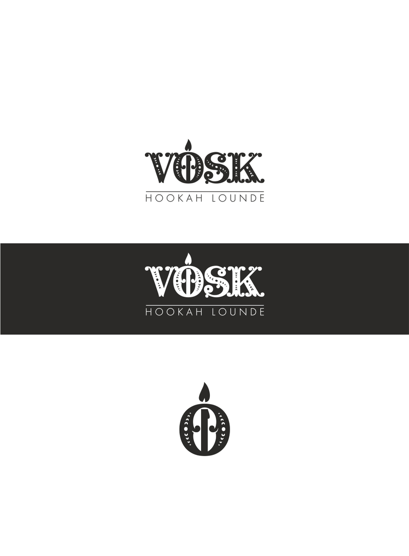 + - Логотип кафе-кальянная Vosk