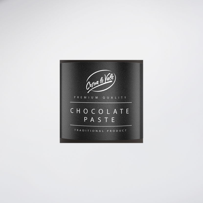Разработка дизайна этикетки для упаковки шоколадной пасты  -  автор сара бернар