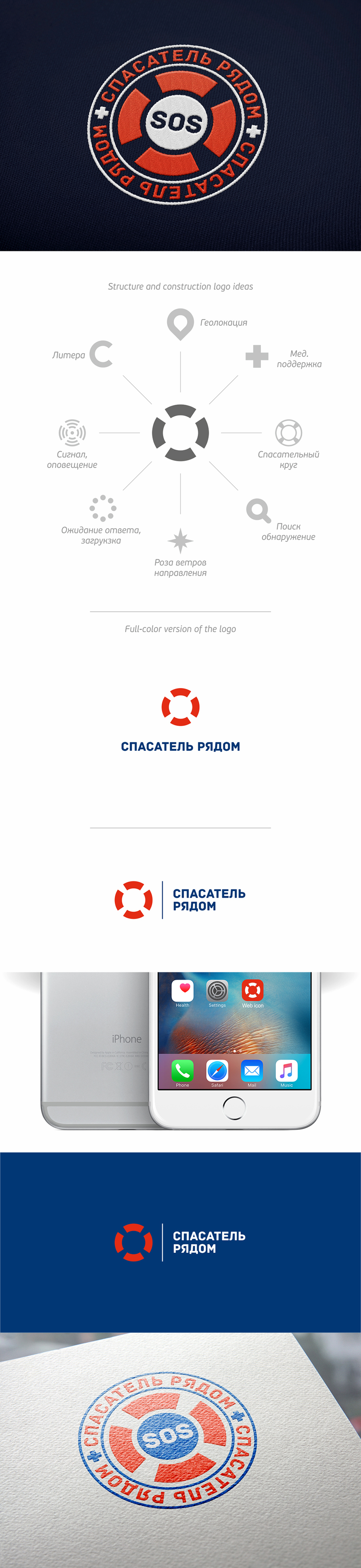 + - Логотип сообщества и мобильного приложения "Спасатель рядом"