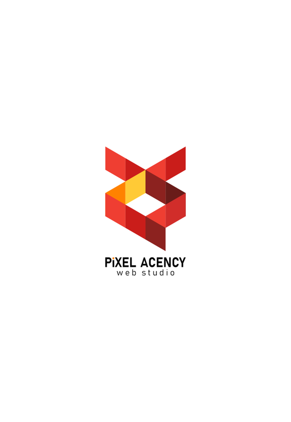 Логотип для веб-студии pixel agency