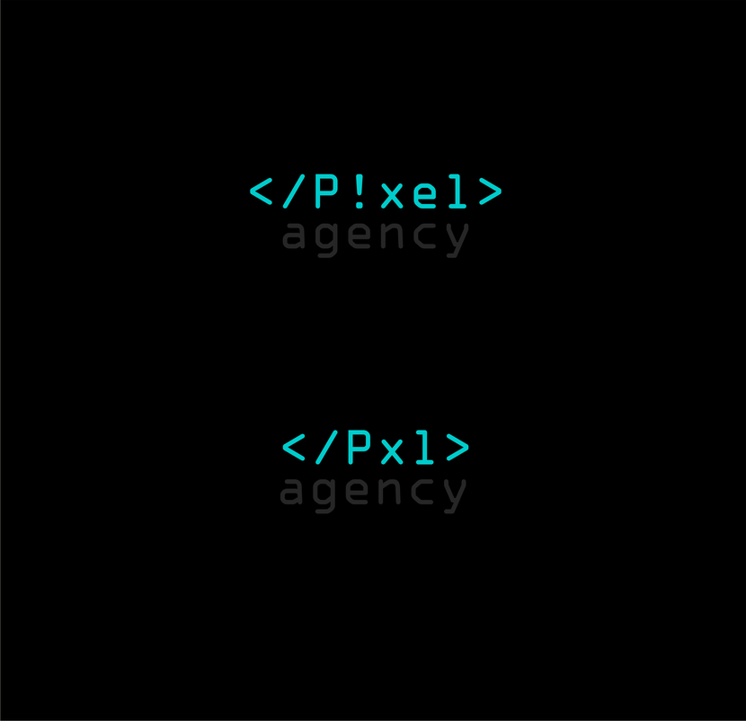 Логотип для веб-студии pixel agency  -  автор Марина Потаничева