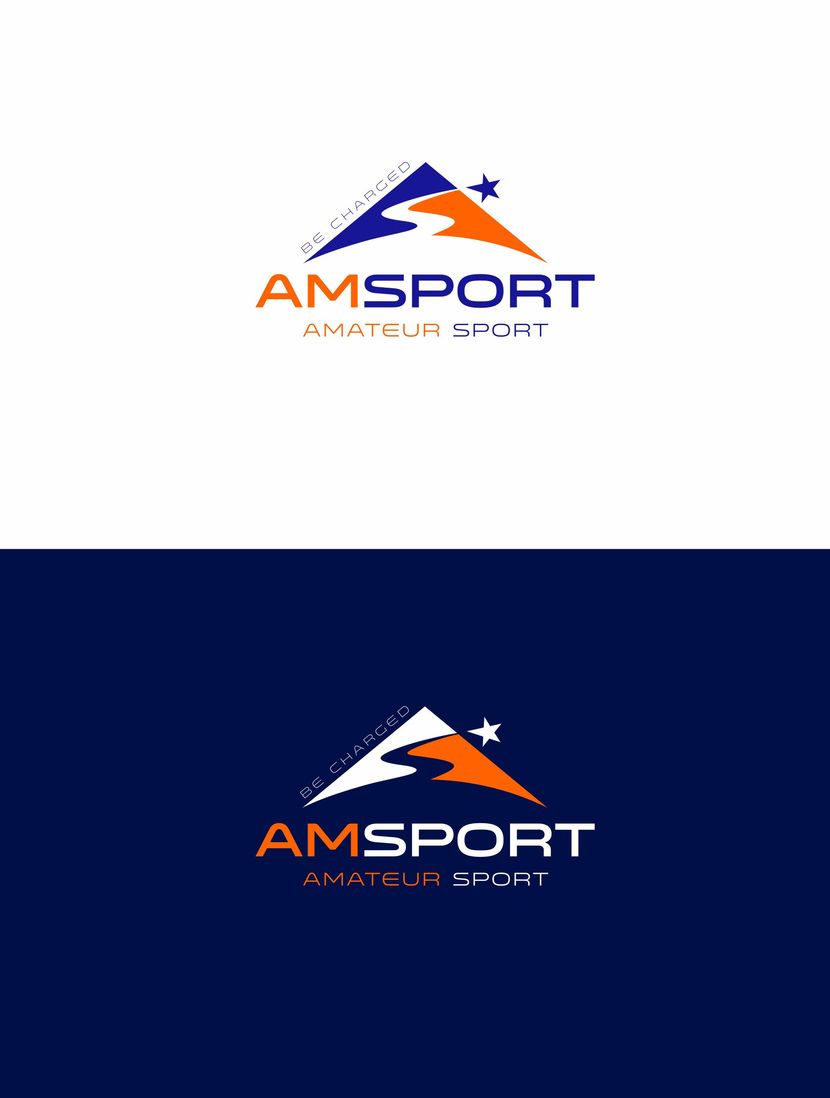 создание логотипа для международного движения любителей спорта Amsport