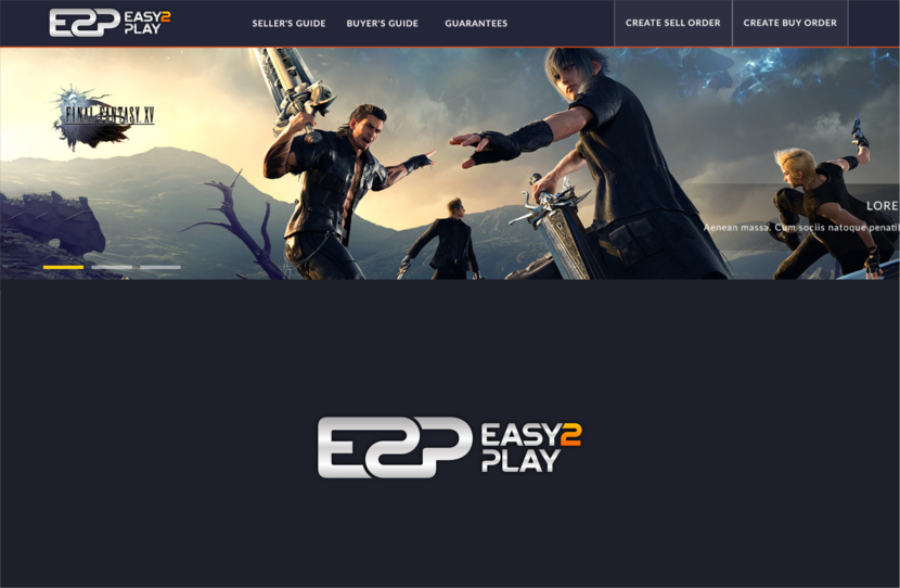 Логотип маркетплейса для продажи внутриигровой валюты, предметов и услуг Easy2Play  -  автор Игорь Freelanders